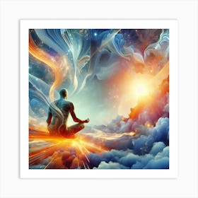 Meditation In The Clouds Art Print