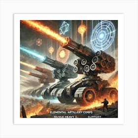 Elemental Artillery Corps Art Print