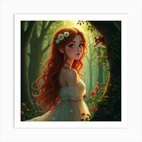 Fairytale Girl Art Print