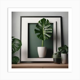 Monstera Stock Photos & Royalty-Free Footage Art Print