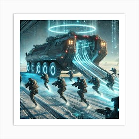 A Futuristic Sci Fi Depiction Of Rapid Deployment Art Print