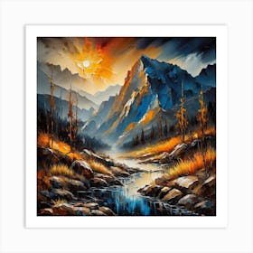 Mountain Stream Art Print