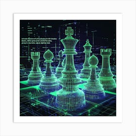 Chess Pieces Poster