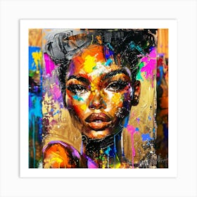 Captivating Face - Face Art Art Print