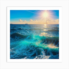 Sunrise Over The Sea Art Print