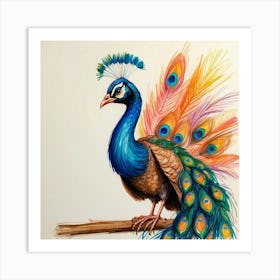 Peacock 51 Art Print