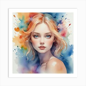 Watercolor Painting Art Print 5 Art Print