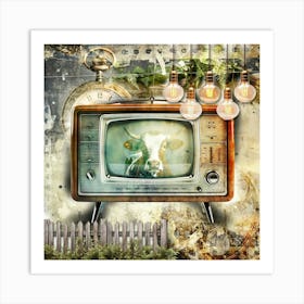 Television Magic Surreal Illustration Art 02 Art Print