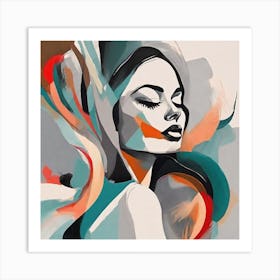 Abstract Of A Woman Art Print