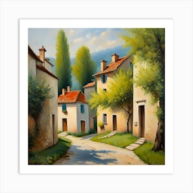 Italian Village 1 Art Print