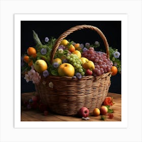 Basket Of Fruit Art Print