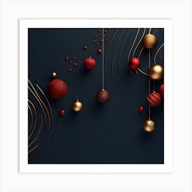 Christmass Abstract 007 1 Art Print