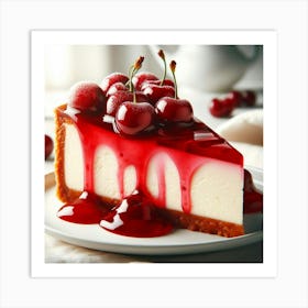 Cherry Cheesecake 2 Art Print