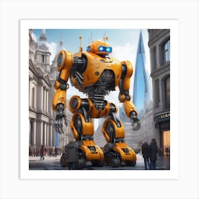 Robot City 6 Art Print