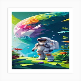 Space Alien Art Print