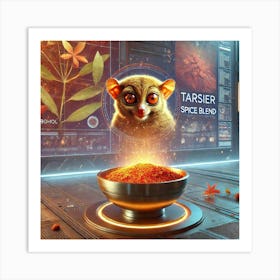 Tarsier Spice Blend Scifi Art Print