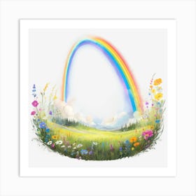 Rainbow In The Sky 8 Art Print