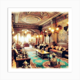 Ornate Living Room Art Print