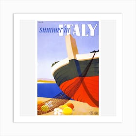 Vintage Travel Poster Italy 1 Art Print