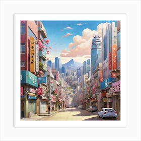 Korean City 3 Art Print