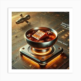 Braised Pork Belly Infusion Scifi Art Print