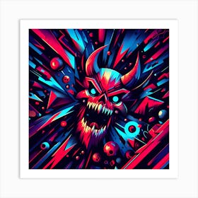 Demon Face Art Print