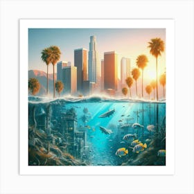 Underwater LA Art Print