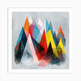 Abstract Mountains 10 Art Print