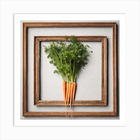 Carrots In A Frame 20 Art Print