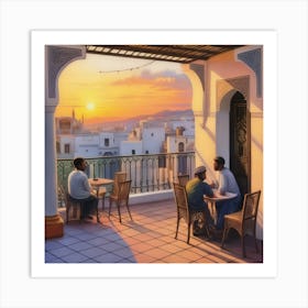 Moroccan Sunset Art Print