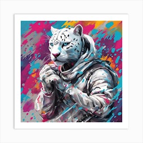 Snow Leopard Art Print