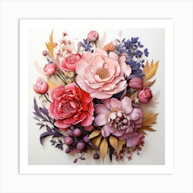 Bouquet Of Flowers 10 Art Print