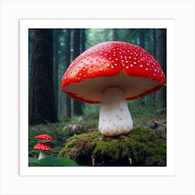 red mushroom Art Print