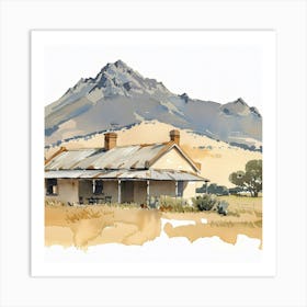 Tasmanian Country House Art Print