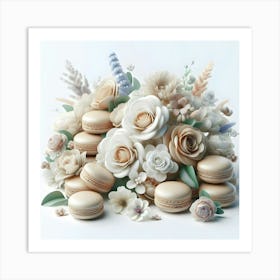 Bouquet Of Macarons Art Print