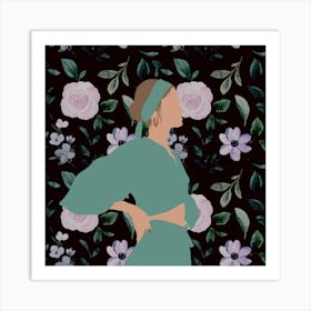 Flower Girl Poses (19) Art Print