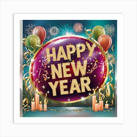 Happy New Year 2 Art Print