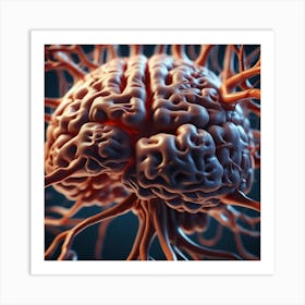 Brain 8 Art Print