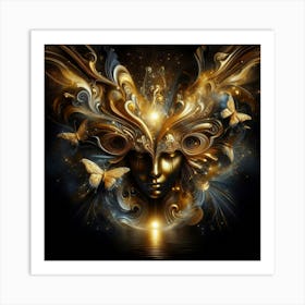 Golden Goddess 6 Art Print