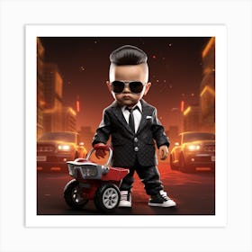 Baby Boy In A Suit 1 Art Print