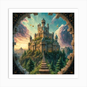 The castle in seicle 15 3 Art Print