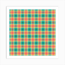 Plaid Fabric 101 Art Print