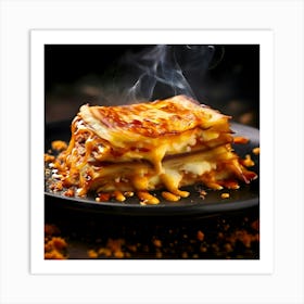 Lasagna On A Plate Art Print