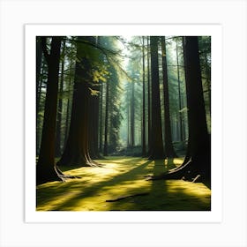 Mossy Forest 9 Art Print