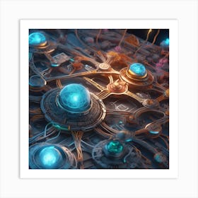 Futuristic Art 13 Art Print