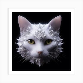 White Cat 1 Art Print