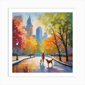 Autumn In New York City Art Print