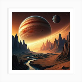 Planets In Space 1 Art Print