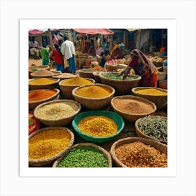 Spice Market Art Print