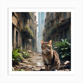 Cat In The City Poster